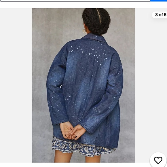 Anthropologie Pilcro denim oversized lightweight coat | M - Picture 2 of 9